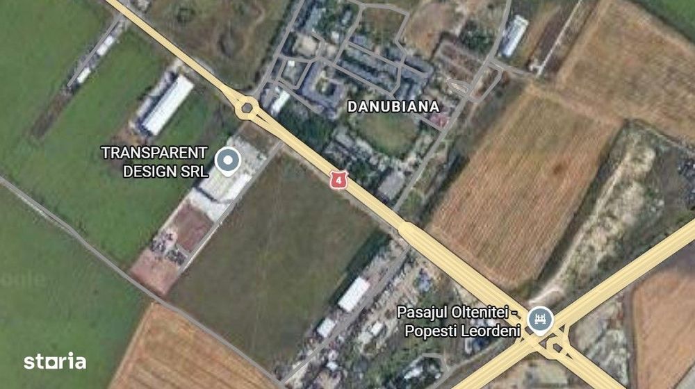 Popesti Leordeni, teren intravilan 2,8ha, deschidere 70mp la sosea