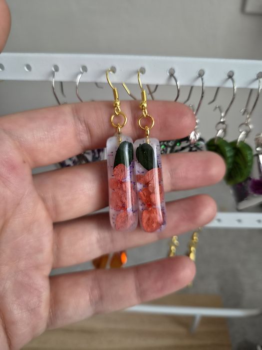 Серьги из эпоксидной смолы