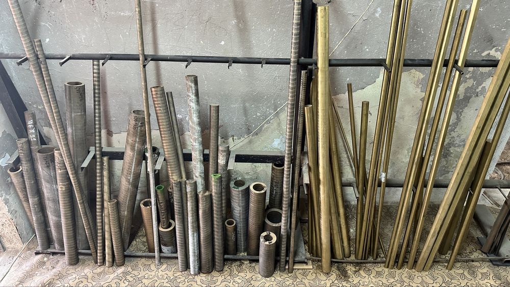 Бронз, месинг пръти, тръби и шестограми