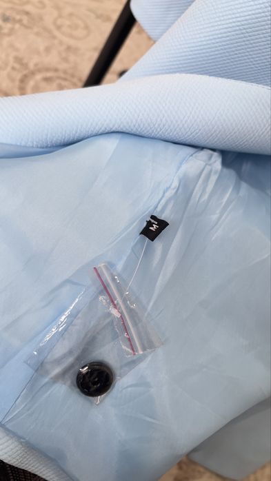 Пиджак женский голубой