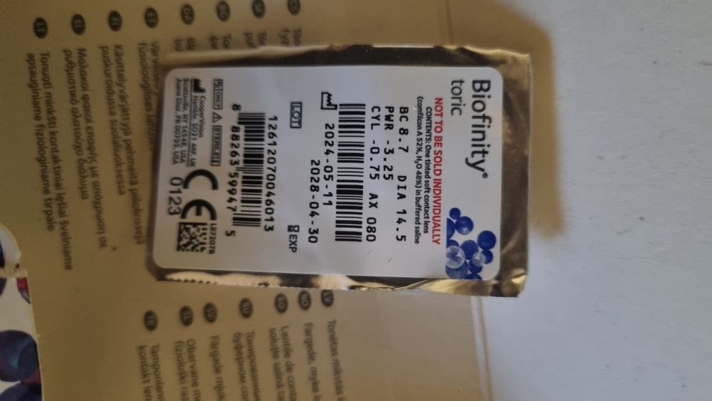 Контактни лещи  торични