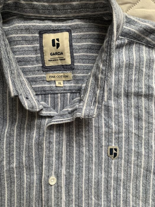 Cămașă de bărbați Garcia din bumbac, în dungi, mărimea XL