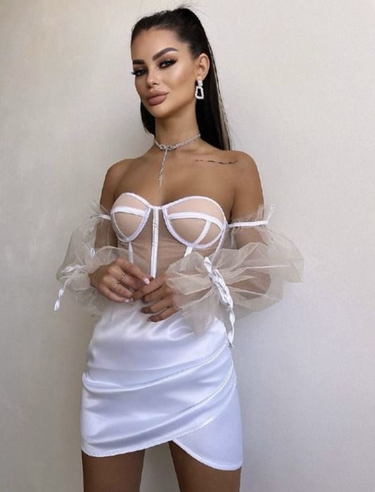 Rochie tip corset si fusta 7 culori