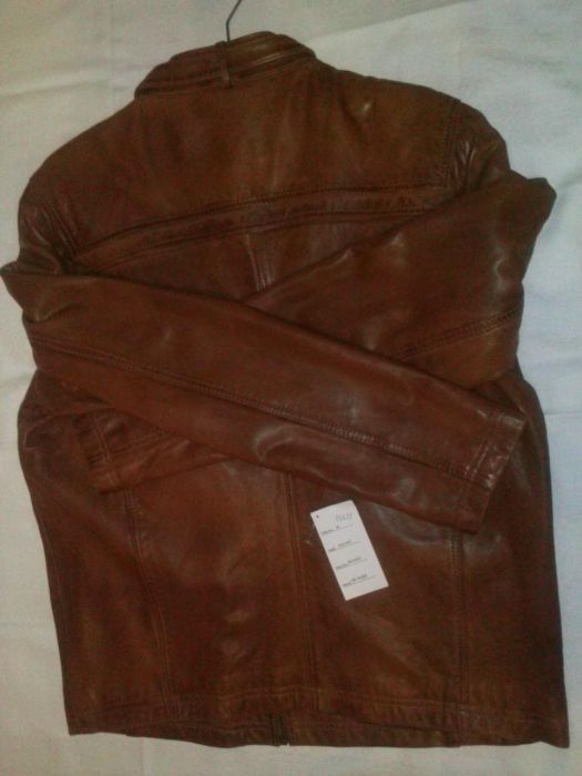 Geaca barbati din piele ovine, culoare brandy