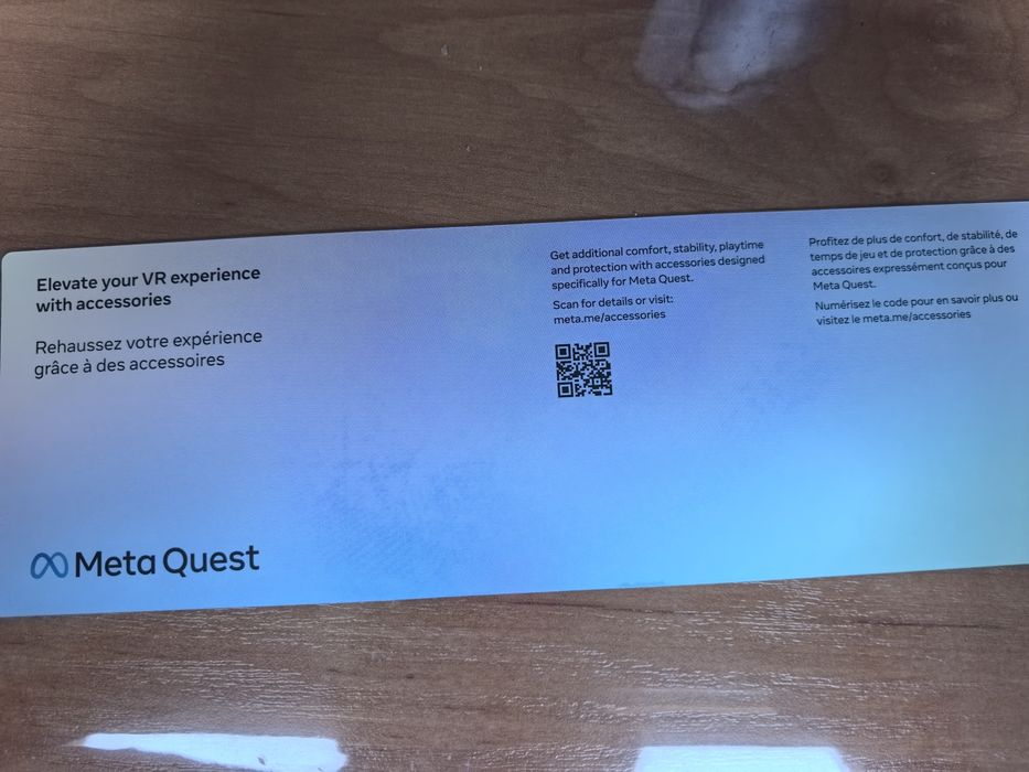VR очила Meta Quest 3S, 128GB, бели
+ подарък US към EU адаптер