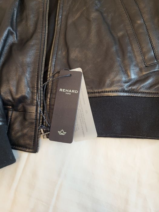 Geaca de piele neagra noua Rehard