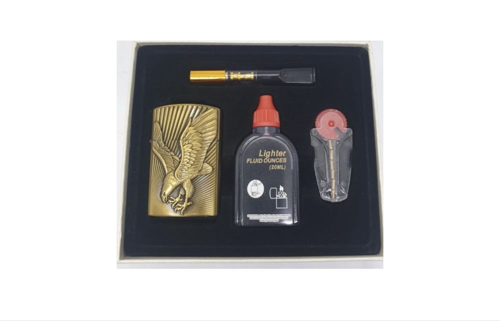 Zippo Бензиновая зажигалка Орёл, металлический сплав