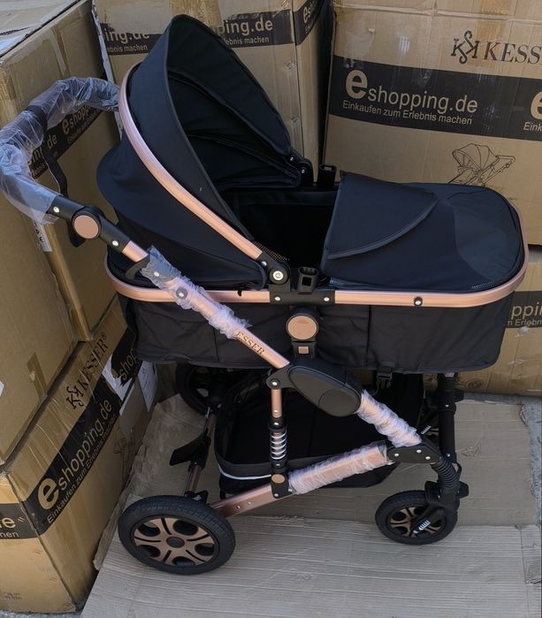 Комбинирана количка 3 в 1 вкл. кош за новородено/кола, зимен/летен кош