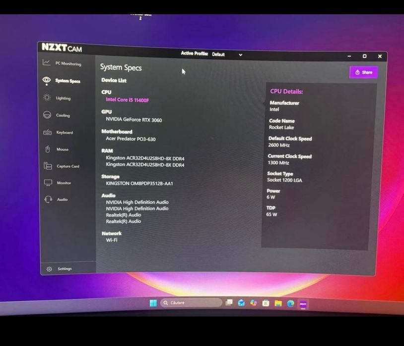 Pc gaming 3060rtx 12gb i5 16gb RAM 512 ssd
