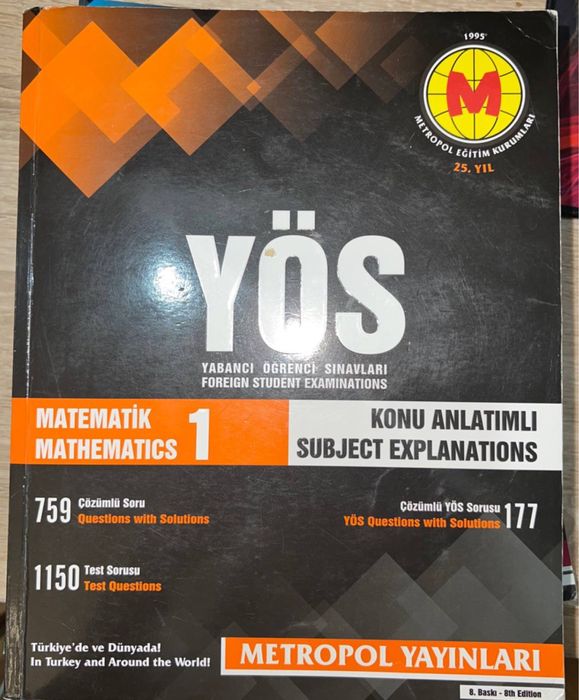 Турецкие книги по математике YÖS
