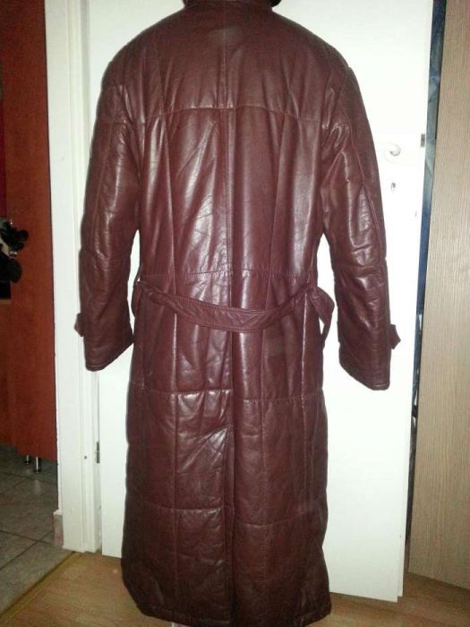 Haină lungă din piele (bărbați)