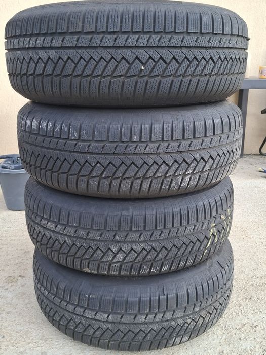Set jante aliaj 5x112 r17  cu anvelope iarna  235 65 17 continental