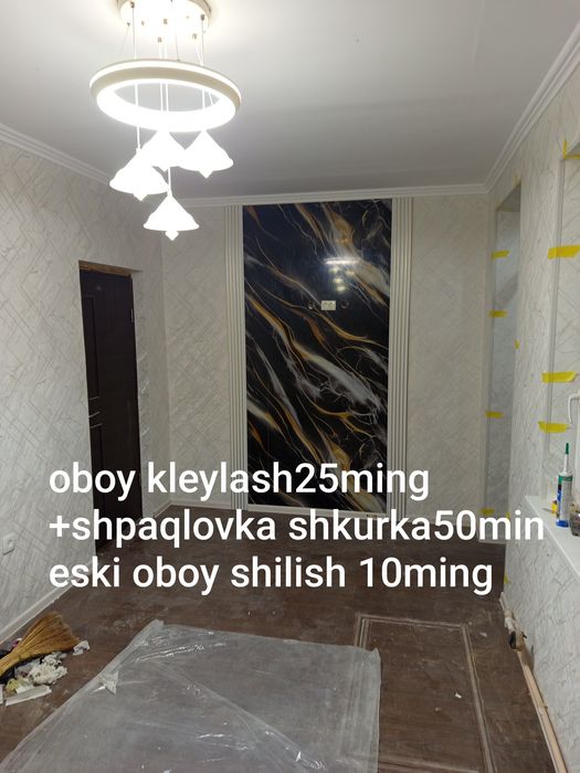 Oboy malyarka обои  25мингдан +шпакловка 50миндан сифатли тез обой ёпи