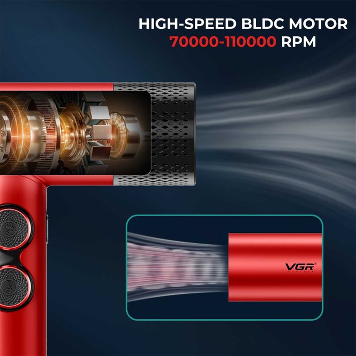 Професионален комплект VGR Stepless 4 в 1 за барбер / фризьори