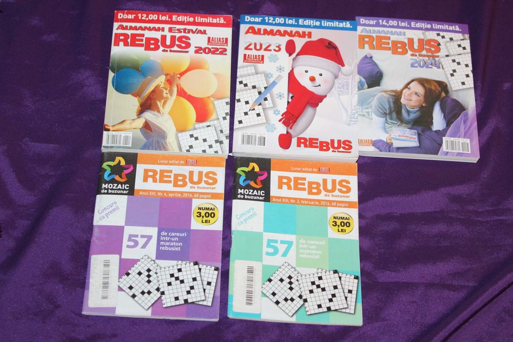 reviste rebus vechi 1957 - 1967 necompletate  rebus plus almanah 2020