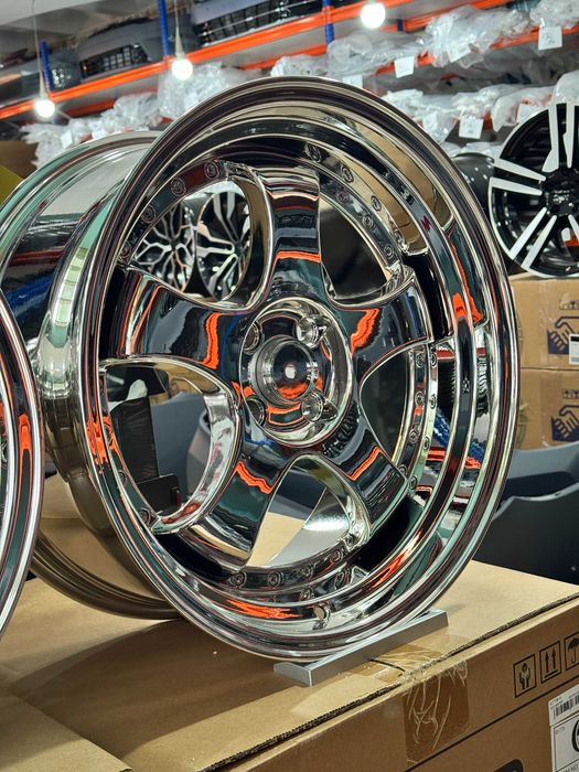 Jante Aliaj EMR Wheels L002 - 4x100 18 FULL CHROME Megane Logan E30