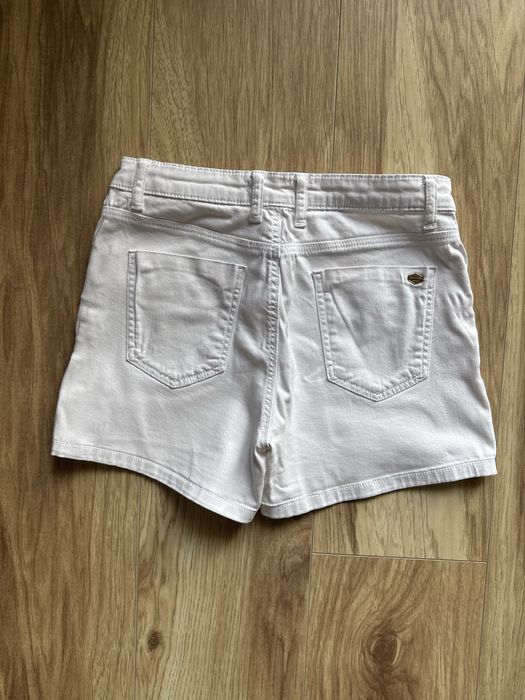 Бели къси дънкови панталонки, Stradivarius, S, €4