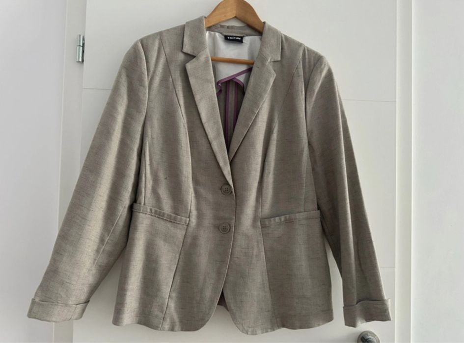 Sacou bej Taifun lână și viscoză