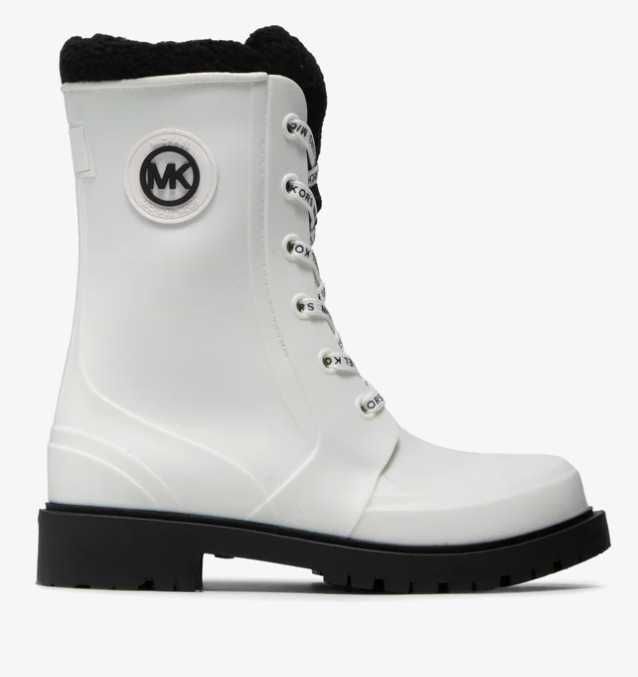 MICHAEL Michael Kors Montaigne Rainboot – бели гумени ботуши, боти 36