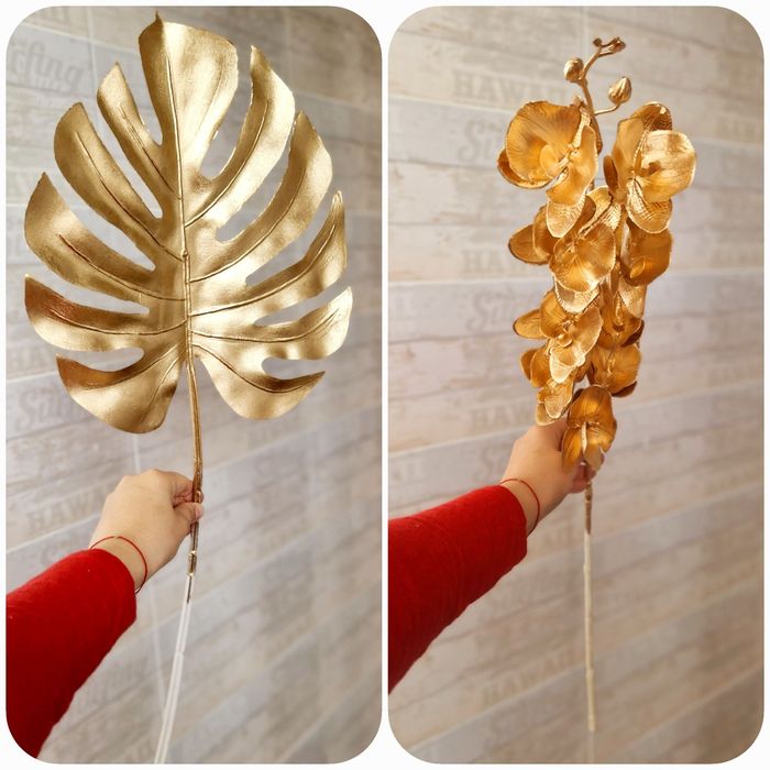 Золотые ветки декор