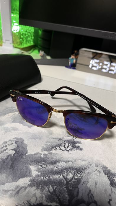 Ochelari de soare originali Ray-Ban Clubmaster classic pret putin negociabil fiind in stare excelenta