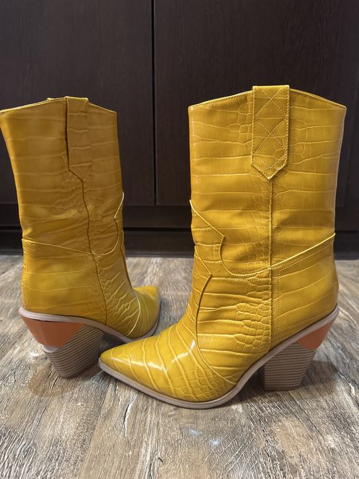 Ботильоны, кожаные, остроносые челси, размер 38