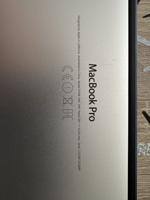 Macbook  Pro 15” retina