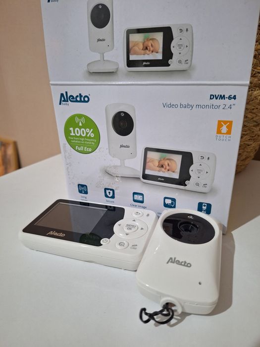 Бебефон Alecto DVM-64 с камера и цветен екран, 2.4"