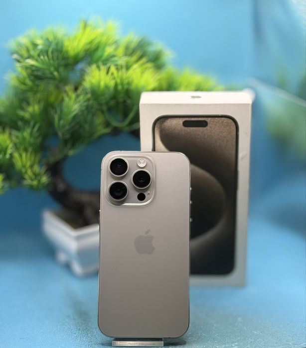ПЕРФЕКТЕН!!! Apple iPhone 15 Pro, 128GB, 5G, Natural Titanium