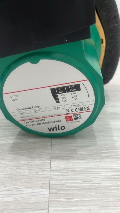 Насос wilo Тур TOP-Z25/10