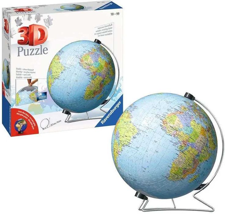 3D Пъзел Ravensburger 540 ел. Глобус