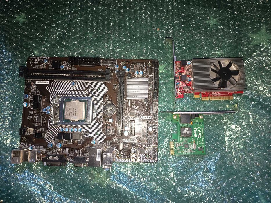 Kit gen 6, light gaming, Core i3 6100 + placa baza H110m + placa video Radeon M435 de 2gb ddr5