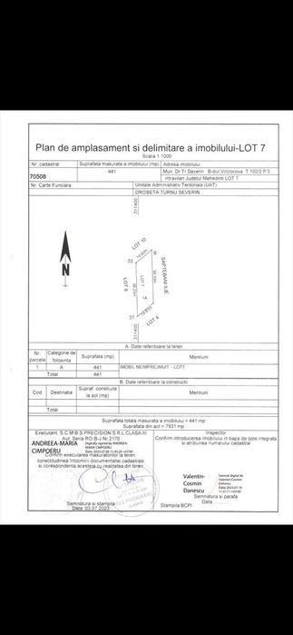 Vând teren intravilan B-dul Varciorova