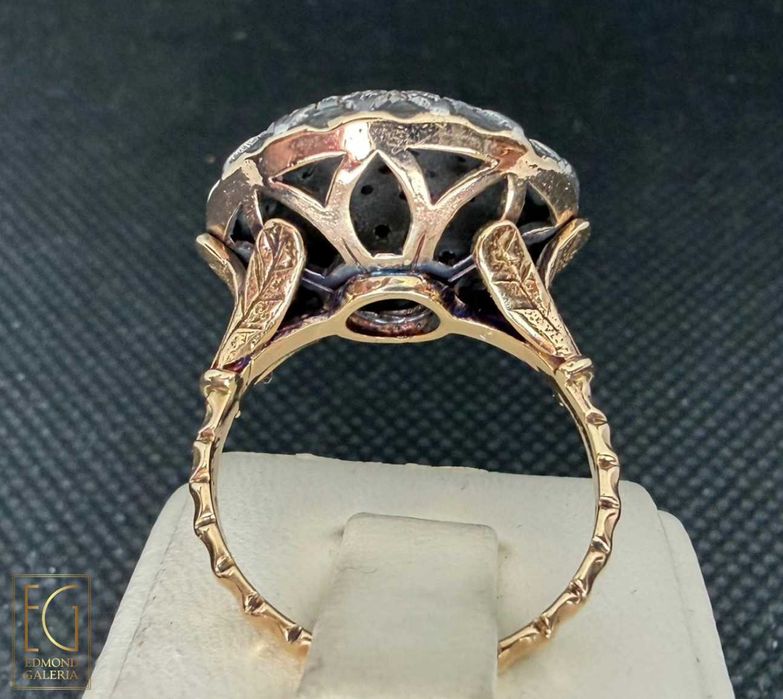 Inel din aur și argint, decorat cu diamante, sfârșitul sec. XIX