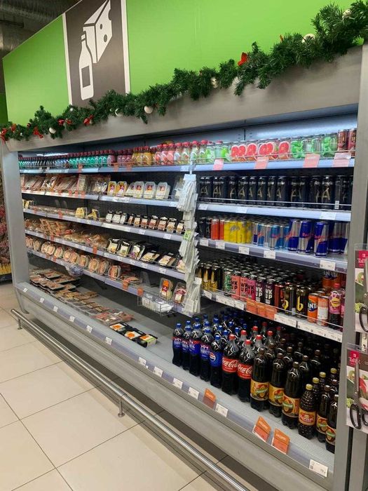 Холодильник для продуков Открытый холодильник Холодильная горка