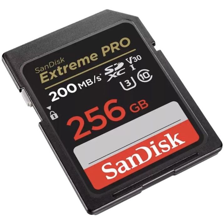 НОВО!!! Карта памет SanDisk Extreme PRO 256GB SDXC, До 200MB/s & 140MB/s