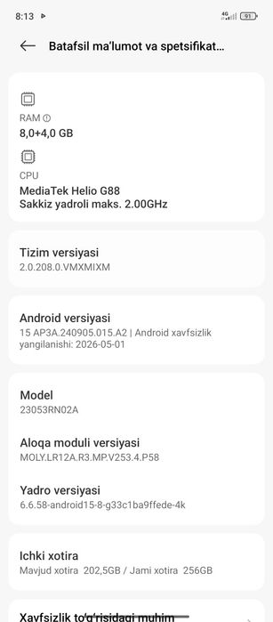 Redmi 12   256/8+4