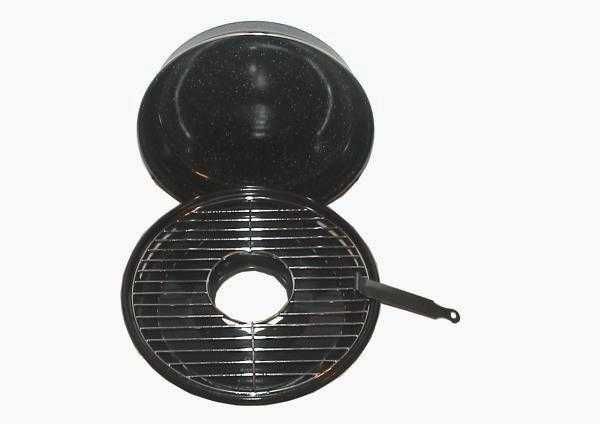 Oală grill cu capac pentru mici, carne, legume, etc. la aragaz