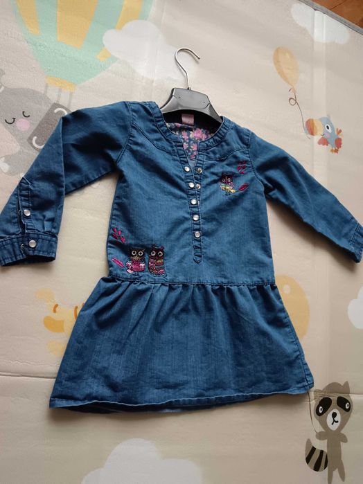 Дънкова рокля 104 размер 3-4 години