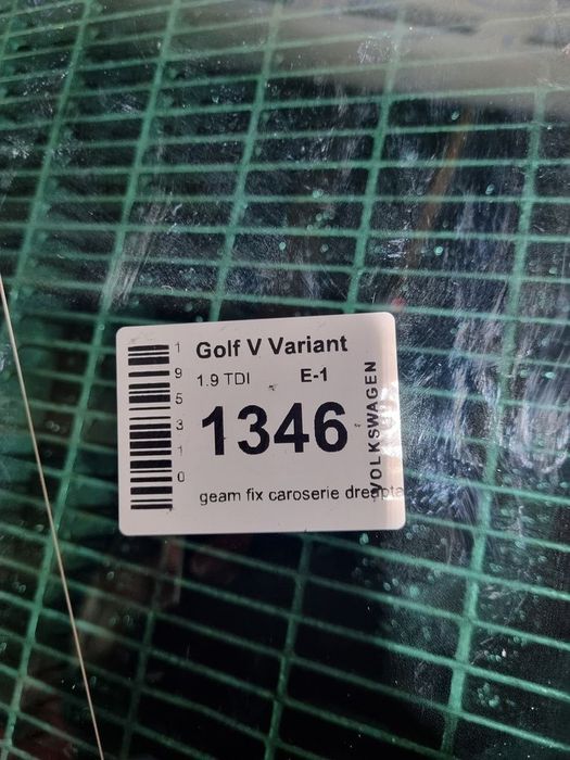 Geam fix caroserie dreapta Volkswagen Golf V Variant 2007 - 2009 Combi 4 Usi (1346)