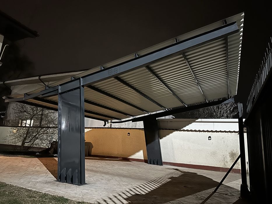 Carport auto, structura metalica - livrare si montaj in toata tara