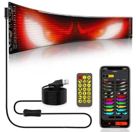 LED светеща рекламна табела с wiFi настройка 59х12см