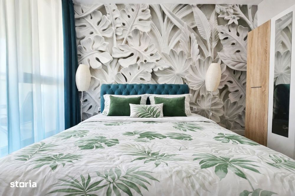 Apartament intr-un complex cu gradina privata si fantani decorative, l
