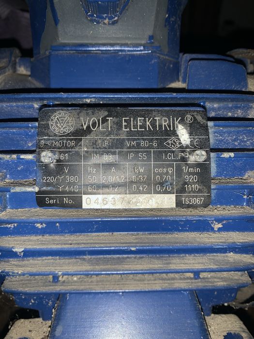 Vand motor electric cu reductor