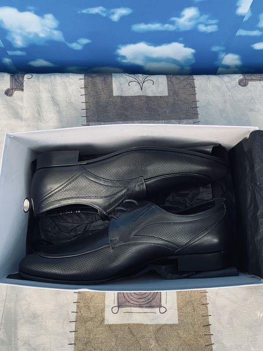 Мужские кожаные туфли. Giovane Gentlle. Италия. Новые. Размер 43-44.