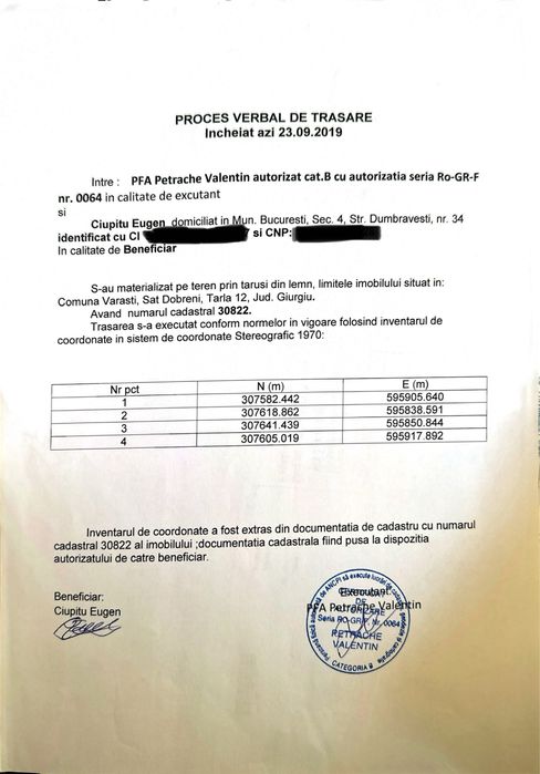 Teren Comuna Dobreni
