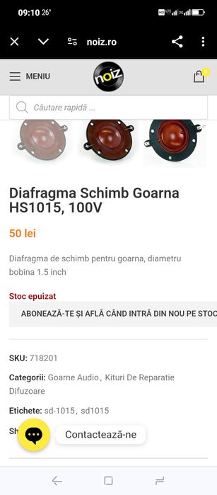 6 Diafragme Drivere profesionale, kit uri