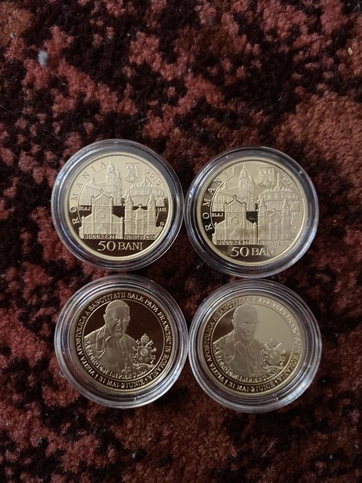 50 bani Papa Francisc