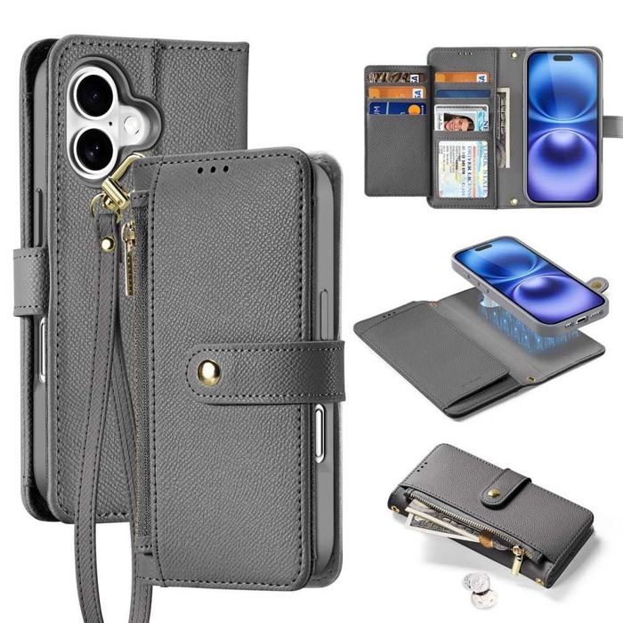 Husa antisoc carte portofel Galaxy S25 Ultra S24 S23 iPhone 16 Pro Max