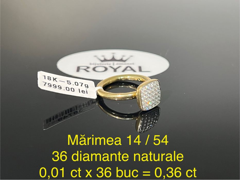 Bijuteria Royal CB : Inel cu diamante aur 18K 750 5,07 grame